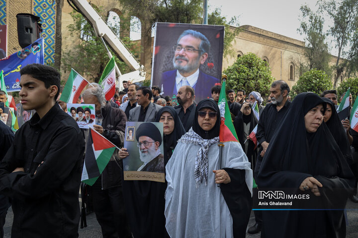 خروش اهوازی‌ها در حمایت از فلسطین در روز جهانی قدس