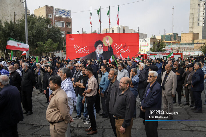 خروش اهوازی‌ها در حمایت از فلسطین در روز جهانی قدس