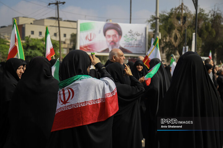 خروش اهوازی‌ها در حمایت از فلسطین در روز جهانی قدس