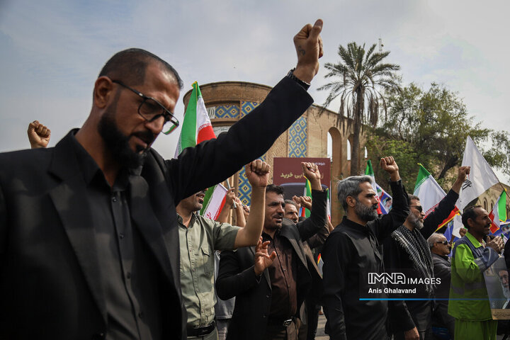 خروش اهوازی‌ها در حمایت از فلسطین در روز جهانی قدس