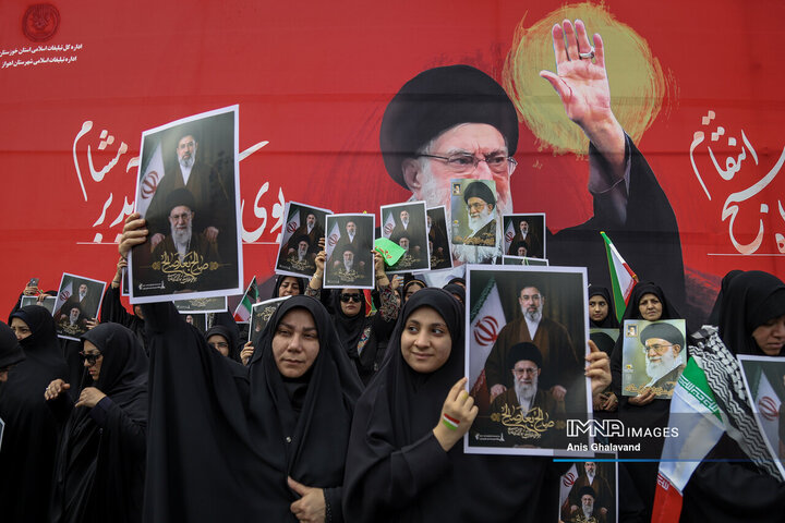 خروش اهوازی‌ها در حمایت از فلسطین در روز جهانی قدس