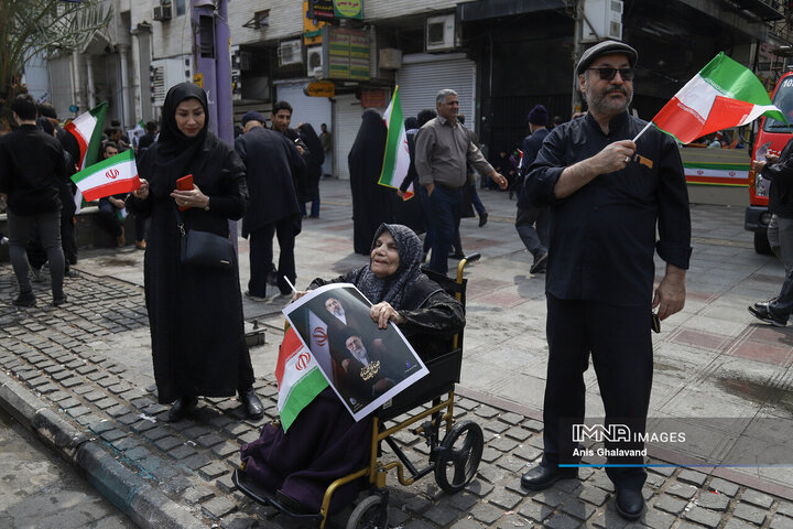 خروش اهوازی‌ها در حمایت از فلسطین در روز جهانی قدس