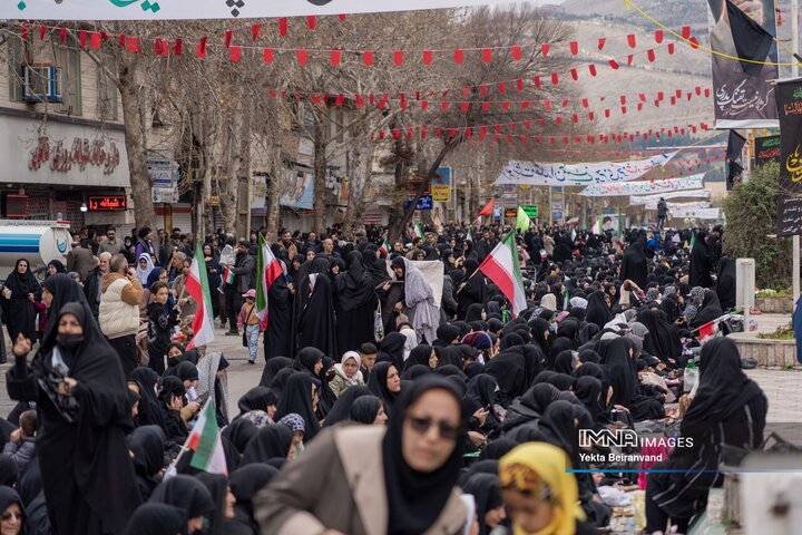 حماسه حضور در دیار لرها؛ خرم‌آباد در روز قدس یک‌صدا با فریاد الله اکبر
