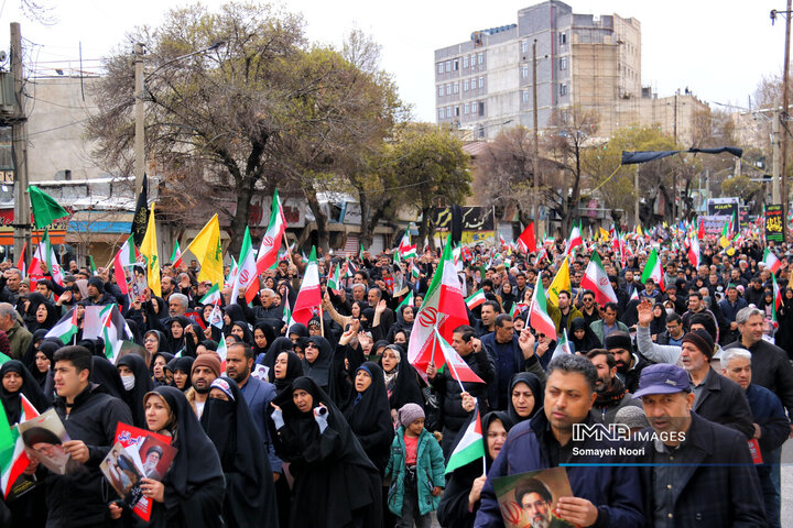 بیعتِ کرمانشاه با رهبر و انزجارِ جهانی از صهیونیسم در روز قدس