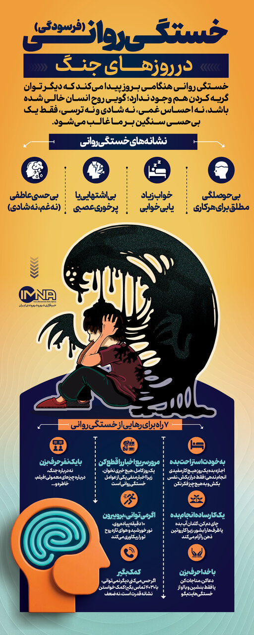 خستگی روانی در روزهای جنگ و راههای رهایی از آن