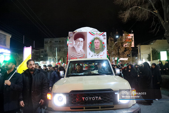 تشییع شهید «سجاد نادری زانیانی» در شهرکرد
