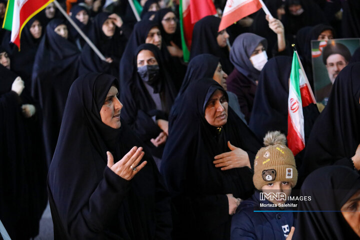 تشییع شهید «سجاد نادری زانیانی» در شهرکرد