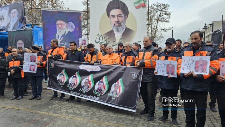 تشییع پیکر مطهر پنج راهدار شهید استان زنجان