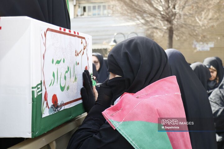تشییع پیکر ۳ شهید جنگ اقتدار در تبریز