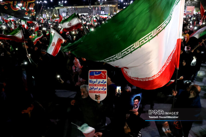 اجتماع مردم همدان در محکومیت جنایات آمریکا و اسرائیل