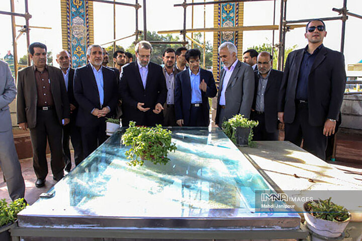 تصاویری از سفرهای شهید «علی لاریجانی» به اصفهان