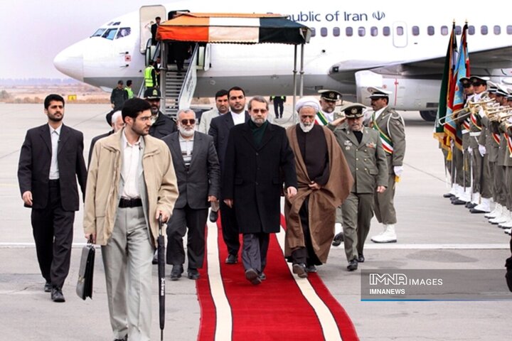 تصاویری از سفرهای شهید «علی لاریجانی» به اصفهان