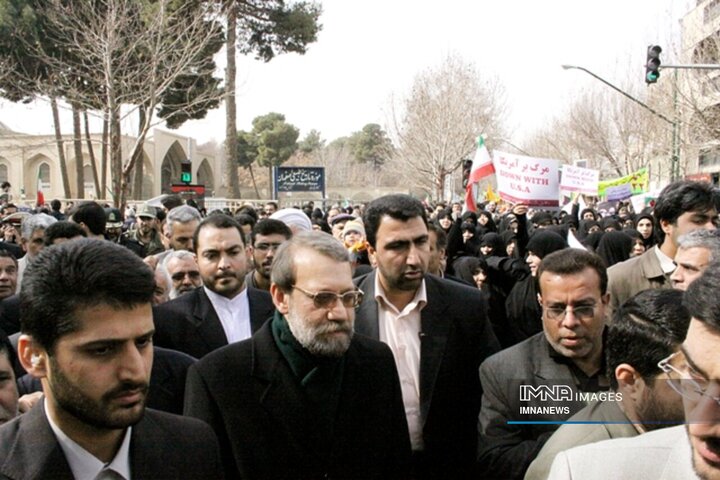 تصاویری از سفرهای شهید «علی لاریجانی» به اصفهان