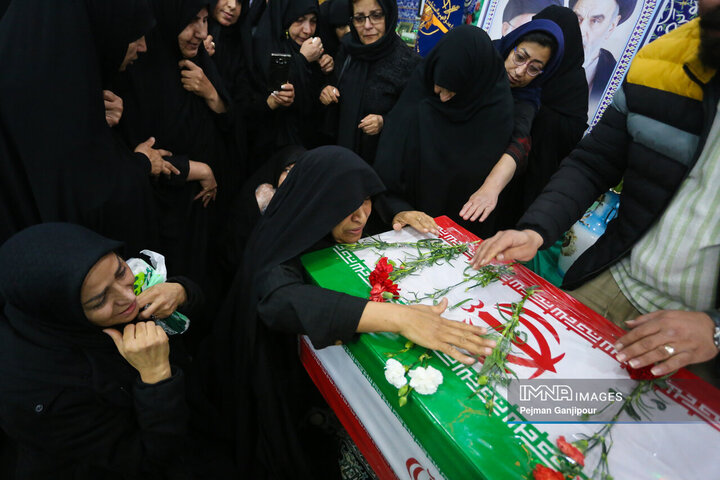 مراسم وداع با سردار شهید «مهدی قریشی»