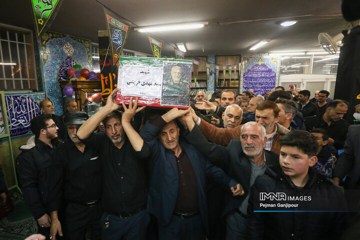 مراسم وداع با سردار شهید «مهدی قریشی»