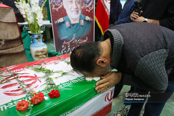 مراسم وداع با سردار شهید «مهدی قریشی»
