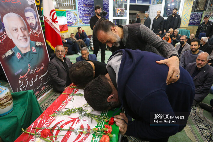 مراسم وداع با سردار شهید «مهدی قریشی»