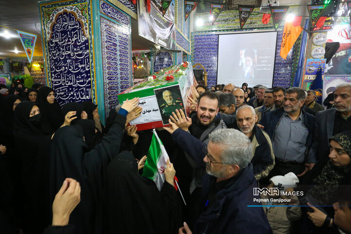 مراسم وداع با سردار شهید «مهدی قریشی»