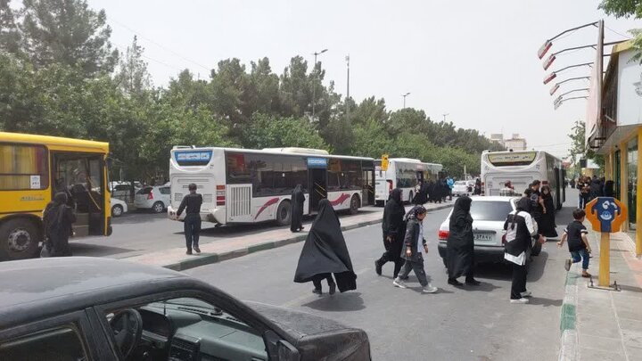خدمات رایگان اتوبوسرانی شهرداری قم برای مراسم تشییع شهید علی لاریجانی