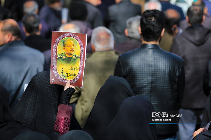 مراسم تشییع سرلشکر شهید «غلامرضا سلیمانی» در شهرکرد