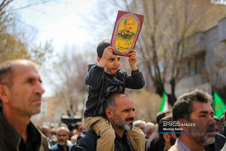 مراسم تشییع سرلشکر شهید «غلامرضا سلیمانی» در شهرکرد