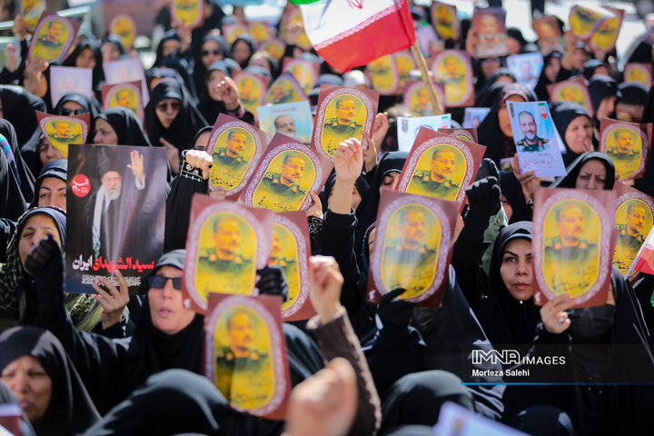 مراسم تشییع سرلشکر شهید «غلامرضا سلیمانی» در شهرکرد
