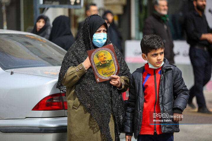مراسم تشییع سرلشکر شهید «غلامرضا سلیمانی» در شهرکرد