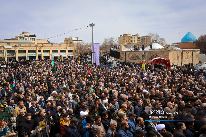 مراسم تشییع سرلشکر شهید «غلامرضا سلیمانی» در شهرکرد