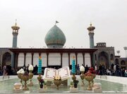 فیلم|سال نو با دعا برای رزمندگان در حرم شاهچراغ