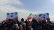 پیکر مطهر دو شهید جنگ رمضان در روستای وندیش نایین به خاک سپرده شد