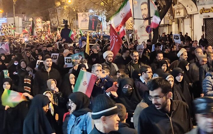 فیلم| راهپیمایی مردم بجنورد در نوروز هم ادامه داشت