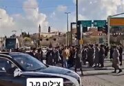 حریدی‌ها اتوبانی در قدس اشغالی و مسیر قطار شهری را مسدود کردند