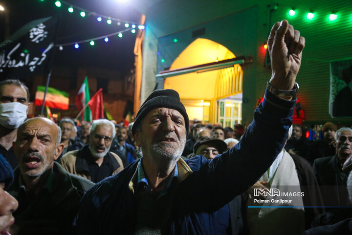 مراسم وداع با 5 شهید خانواده نصر آزادانی