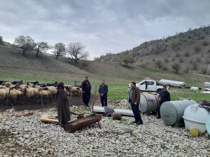 آبرسانی سیار به عشایر ایلام با ۳۳ تانکر
