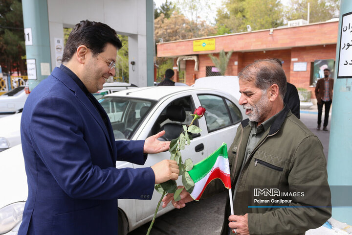 بازدید معاون حمل‌ونقل و ترافیک شهرداری اصفهان از واحدهای خدمت‌رسان شهری