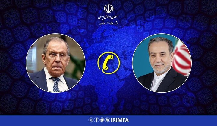 گفتگوی تلفنی وزرای امور خارجه جمهوری اسلامی ایران و روسیه