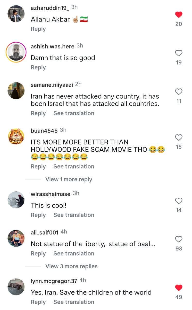 ویدئوی ایرانی «انتقام برای همه» واکنش جهانیان را برانگیخت
