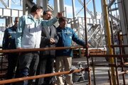 بازدید وزیر صمت از فولاد مبارکه اصفهان پس از تجاوز دشمن آمریکایی صهیونی