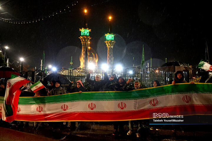 پیمان استوار؛  شب مقاومت همدان زیر باران