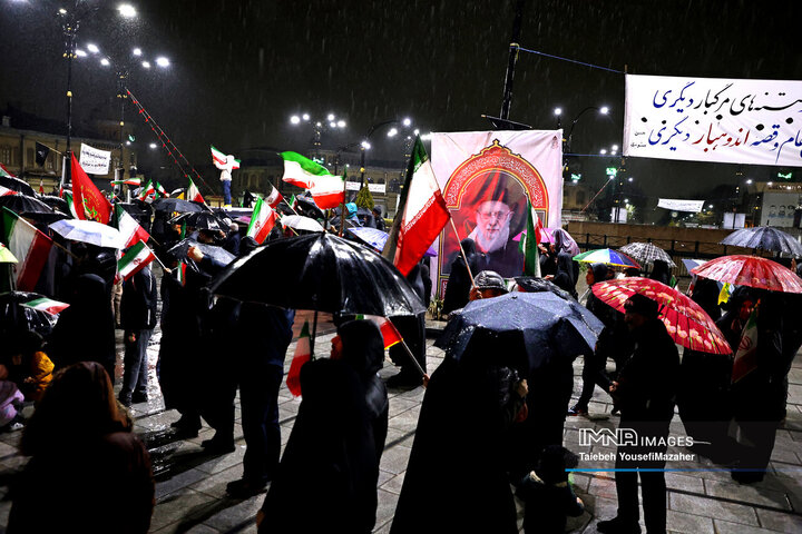 پیمان استوار؛  شب مقاومت همدان زیر باران