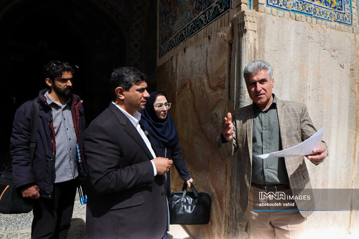بازدید دبیرکل ملی یونسکو در ایران از آثار تاریخی آسیب دیده اصفهان