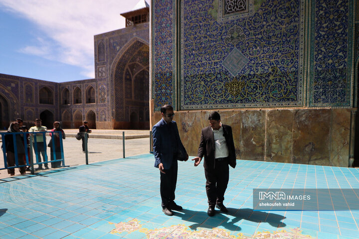 بازدید دبیرکل ملی یونسکو در ایران از آثار تاریخی آسیب دیده اصفهان