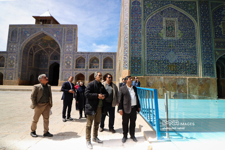 بازدید دبیرکل ملی یونسکو در ایران از آثار تاریخی آسیب دیده اصفهان