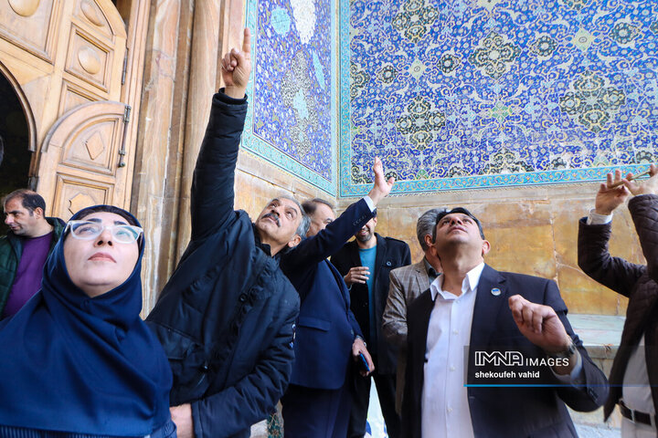بازدید دبیرکل ملی یونسکو در ایران از آثار تاریخی آسیب دیده اصفهان
