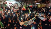 هفتادونهمین شب حضورمردم بجستان در حمایت از وطن و رهبری