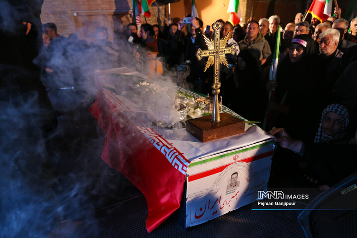 مراسم وداع با شهید مسیحی وطن «آوانس سیمونیان»