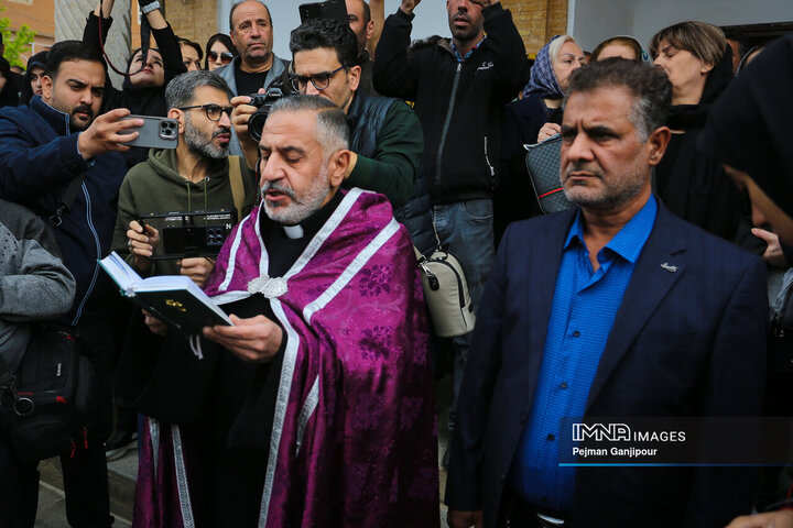 مراسم تشییع شهید مسیحی وطن «آوانس سیمونیان»