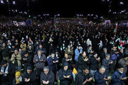 اقامه نماز استغاثه  به امام زمان در همدان