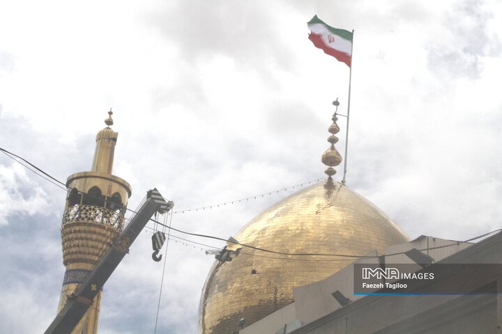 آثار تجاوز آمریکایی-صهیونی به حسینیه اعظم زنجان