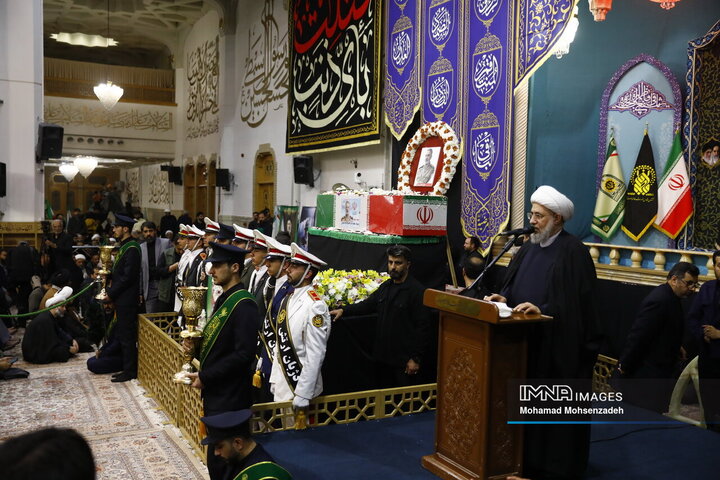 مراسم وداع شهید امیرسپهبدسید عبد الرحیم موسوی در قم
